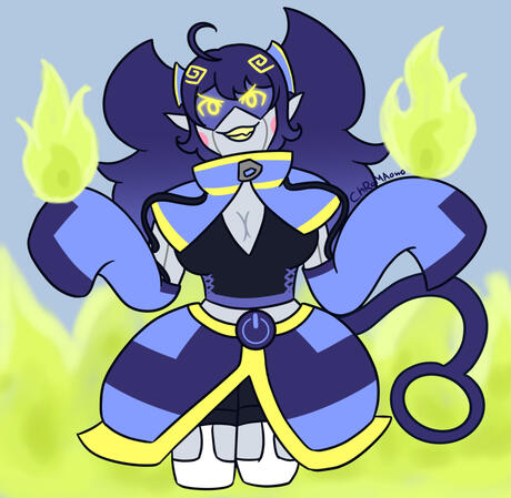 thigh up flat colors (ft. @pikuselu on twitter)